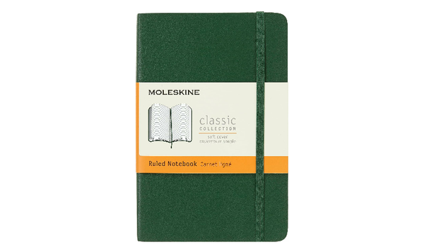 Moleskine Classic Collection Pocket Soft Cover Notebook - Myrtle Green - Ruled