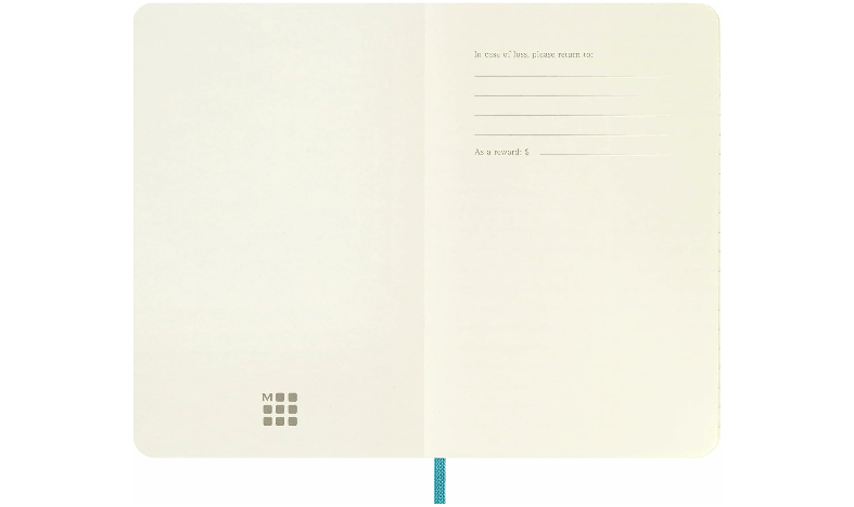 Moleskine Classic Collection Pocket Soft Cover Notebook - Reef Blue - Ruled