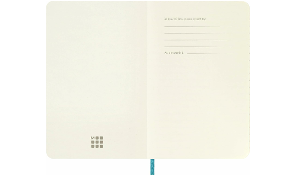 Moleskine Classic Collection Pocket Soft Cover Notebook - Reef Blue - Ruled