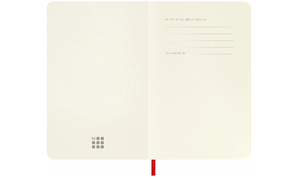 Moleskine Classic Collection Pocket Soft Cover Notebook - Scarlet Red