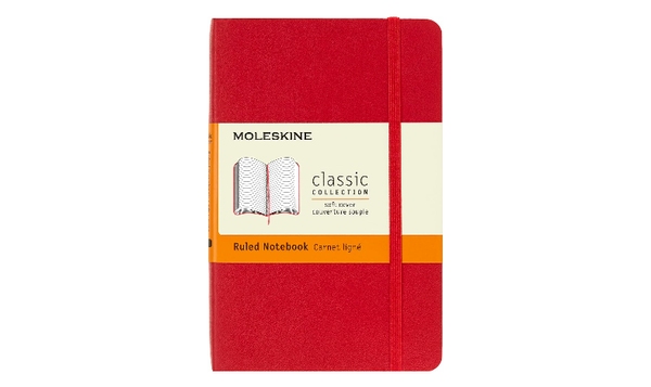 Moleskine Classic Collection Pocket Soft Cover Notebook - Scarlet Red
