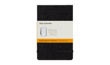 Moleskine Reporter Pocket Hard Cover Notebook 90x140 - Black - Ruled