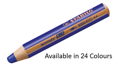 Multi-Talented Pencil - STABILO woody 3 in 1 - Assorted Pack Sizes & Colours