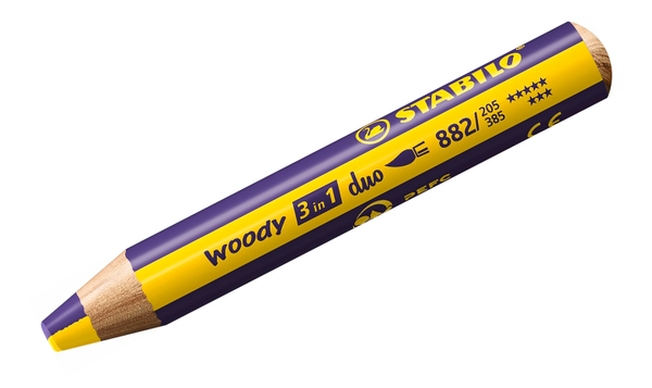 Multi-Talented Pencil - STABILO woody 3 in 1 duo - Assorted Pack Sizes & Colours