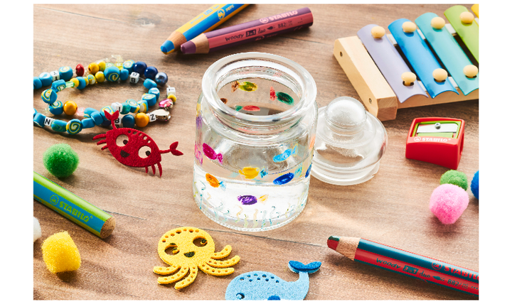 Multi-Talented Pencil - STABILO woody 3 in 1 duo - Pack of 10 - Assorted Colours with Sharpener
