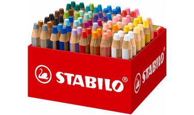 Multi-Talented Pencil - STABILO woody 3 in 1 - Classpack of 76 - Assorted Colours with 4 Sharpeners