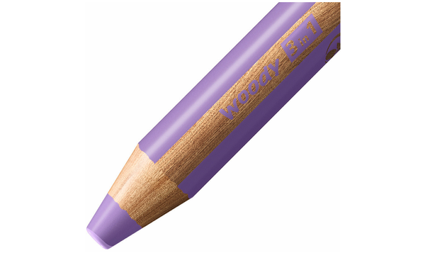 Multi-Talented Pencil - STABILO woody 3 in 1 - Deskset of 15 - 10 x woody 3 in 1, 2 x woody 3 in 1 Pastel, 3 x woody 3 in 1 duo with Replaceable Container Sharpener