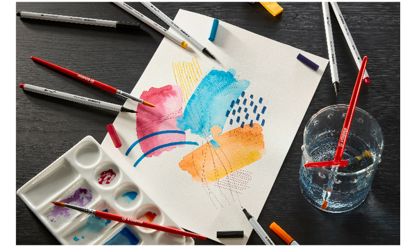 Multi-Tip Pen Set - STABILO Creative Tips - ARTY - Pack of 5 - Black