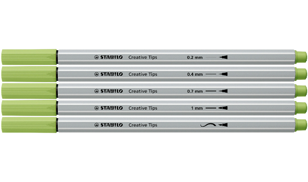 Multi-Tip Pen Set - STABILO Creative Tips - ARTY - Tin of 30 - PASTEL - Assorted Colours