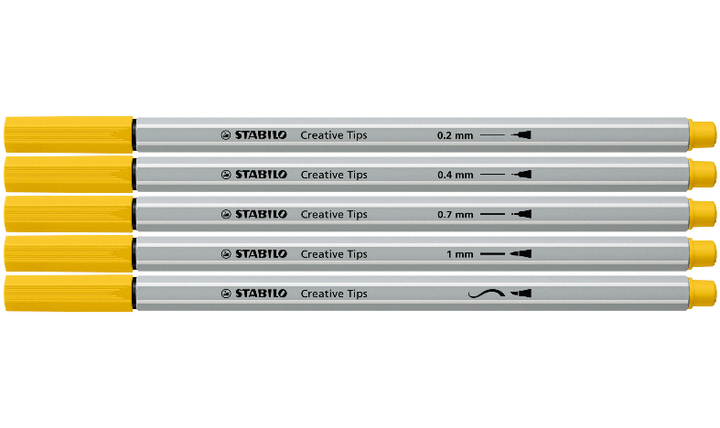 Multi-Tip Pen Set - STABILO Creative Tips - ARTY - Tin of 50 - URBAN - Assorted Colours