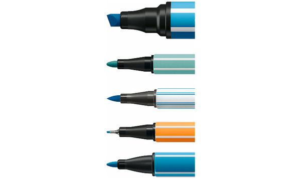 Pen Set - STABILO Creative Set - Pen 68 Max, Pen 68, Pen 68 brush, point 88, pointMax - ARTY - Pack of 55 - Assorted Colours