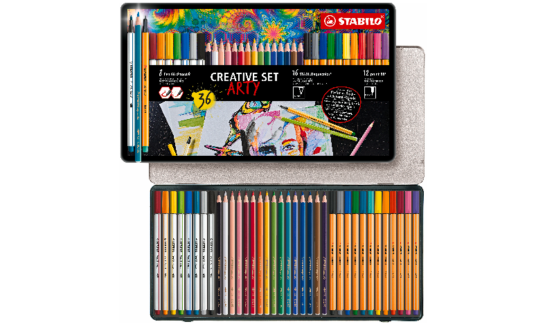 Pen Set - STABILO Creative Set - STABILO point 88, Pen 68 brush ...