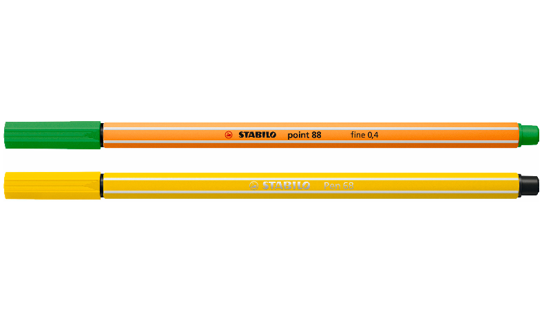 Pen Set - STABILO Creative Set - point 88 &amp; Pen 68 - ARTY - Pack of 68 - Assorted Colours