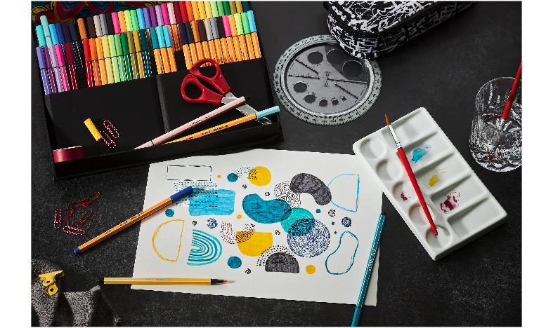 Pen Set - STABILO Creative Set - point 88 &amp; Pen 68 - ARTY - Pack of 68 - Assorted Colours