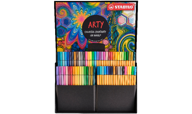 Pen Set - STABILO Creative Set - point 88 & Pen 68 - ARTY - Pack of 68 - Assorted Colours