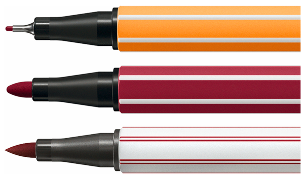 Pen Set - STABILO Creative Set - Pen 68 brush, Pen 68 + point 88 - ARTY - Tin of 30 - Assorted Colours