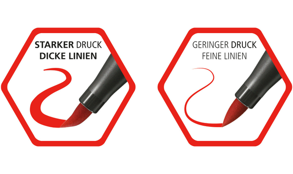 Pen Set - STABILO Creative Set - Pen 68 brush, Pen 68 + point 88 - ARTY - Tin of 30 - Assorted Colours