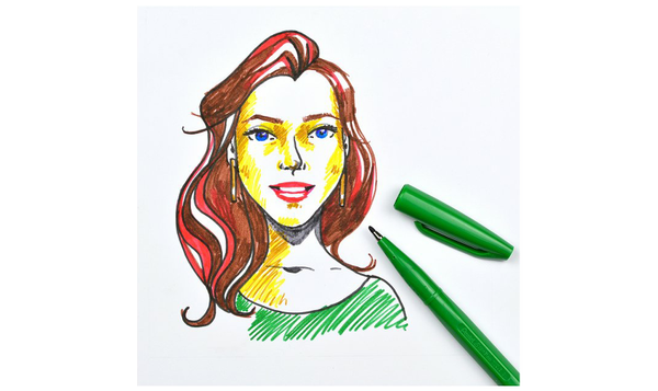 Pentel Sign Pen S520 Full Assorted Set of 12