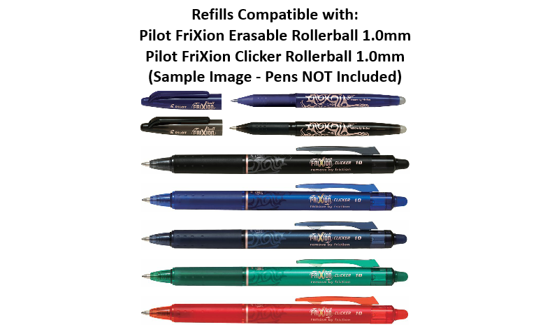 Pilot BLSFR10 Frixion Pen Refill Broad Set of 3