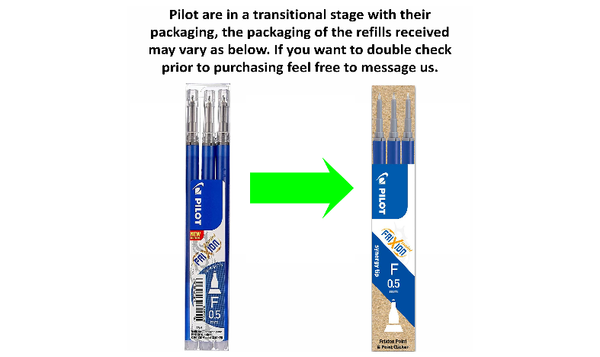 Pilot BLSFRP5 FriXion Point Pen Refill Pack of 3