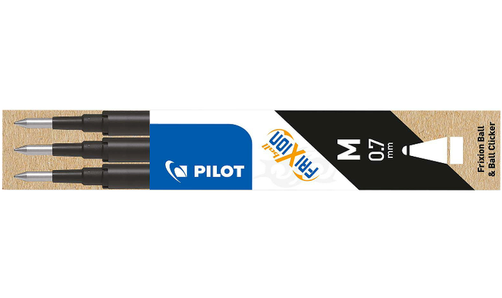 Pilot BLSFR7 FriXion Pen Refill Medium Pack of 3