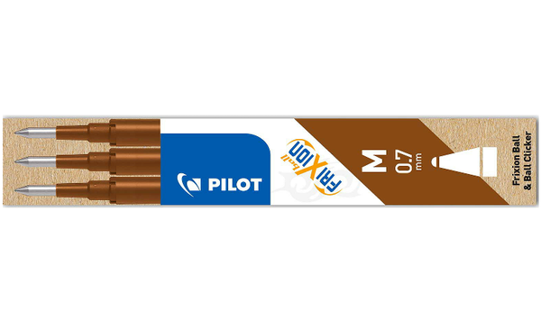 Pilot BLSFR7 FriXion Pen Refill Medium Pack of 3