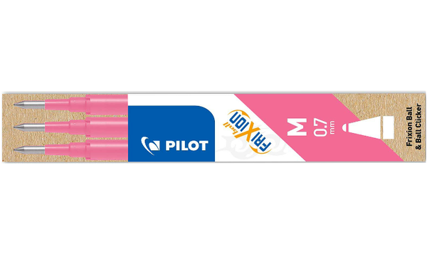 Pilot BLSFR7 FriXion Pen Refill Medium Pack of 3