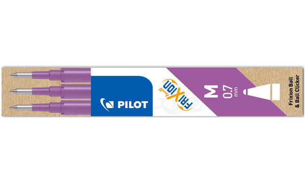 Pilot BLSFR7 FriXion Pen Refill Medium Pack of 3