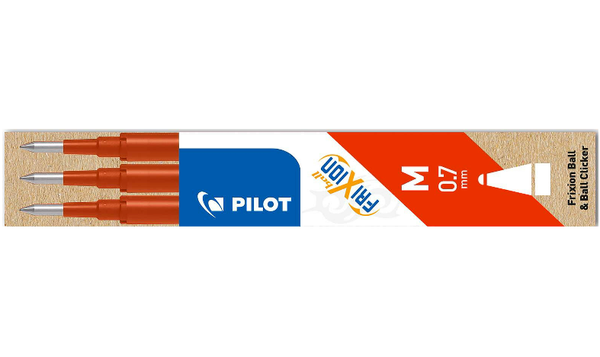 Pilot BLSFR7 FriXion Pen Refill Medium Pack of 3