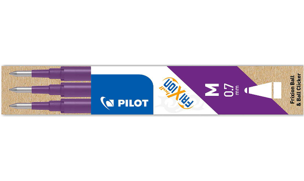 Pilot BLSFR7 FriXion Pen Refill Medium Pack of 3