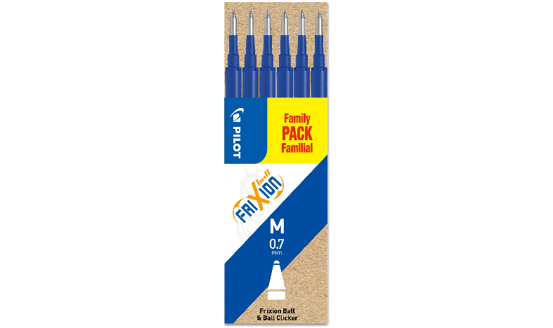 Pilot BLSFR7 FriXion Pen Refill Medium Pack of 6