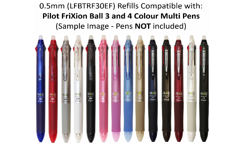 Pilot FriXion Ball 4 Pen Ink Refill (Pack of 3)
