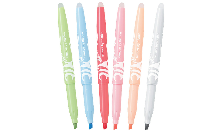 Pilot FriXion Light Natural Erasable Highlighter Wallet of 6