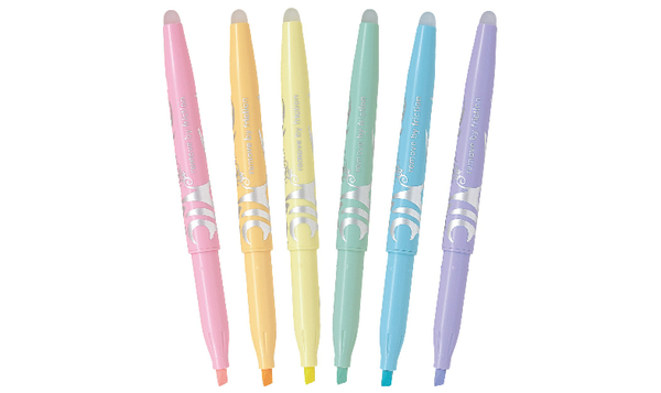 Pilot FriXion Light Soft Erasable Highlighter Wallet of 6