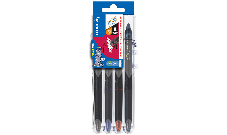 Pilot FriXion Point Clicker Erasable Rollerball Pen 05 Fine 4 Piece &