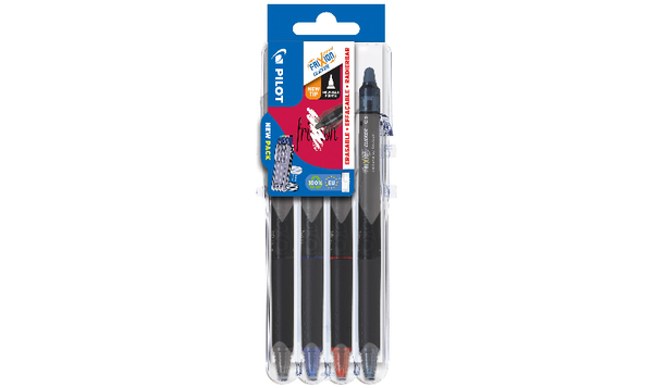 Pilot FriXion Point Clicker Erasable Rollerball Pen 05 Fine 4 Piece 'Set 2 Go'