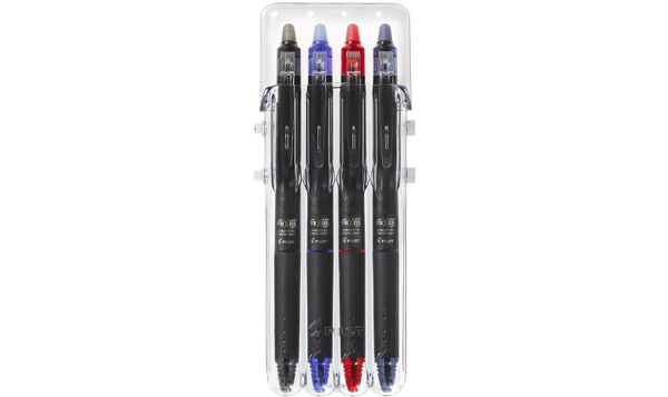 Pilot FriXion Point Clicker Erasable Rollerball Pen 05 Fine 4 Piece 'Set 2 Go'