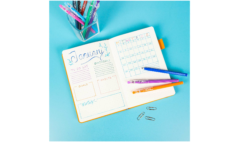 Pilot FriXion Stick Erasable Gel Pens 6 Piece Wallet Assorted