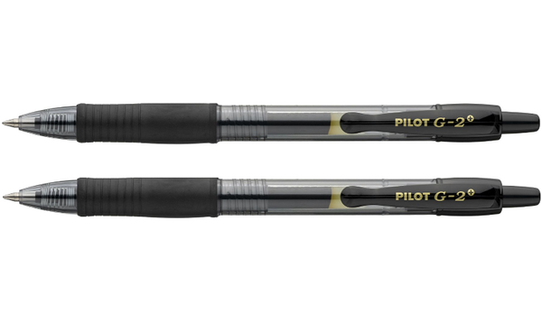 Pilot G-2 Plus BegreeN 0.7 Gel Ink Rollerball Pen Pack of 2 Black