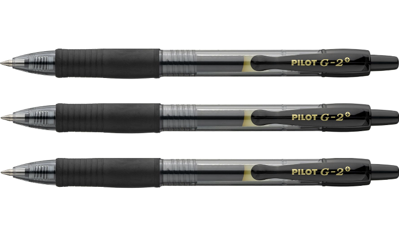 Pilot G-2 Plus BegreeN 0.7 Gel Ink Rollerball Pen Pack of 3 Black