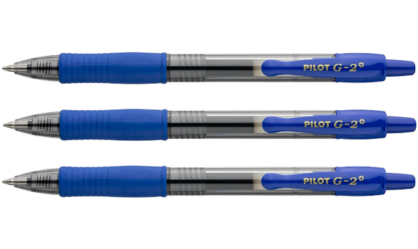 Pilot G-2 Plus BegreeN 0.7 Gel Ink Rollerball Pen Pack of 3 Blue