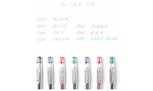 Pilot G-Tec-C4 Rollerball Pen BLGC4 Assorted Wallet of 10