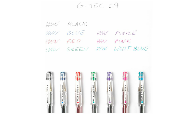 Pilot G-Tec-C4 Rollerball Pen BLGC4 Black Pack of 3