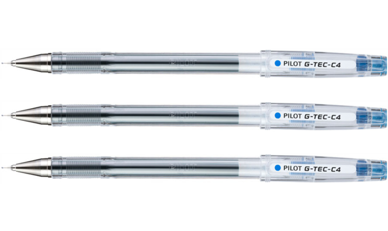 Pilot G-Tec-C4 Rollerball Pen BLGC4 Blue Pack of 3