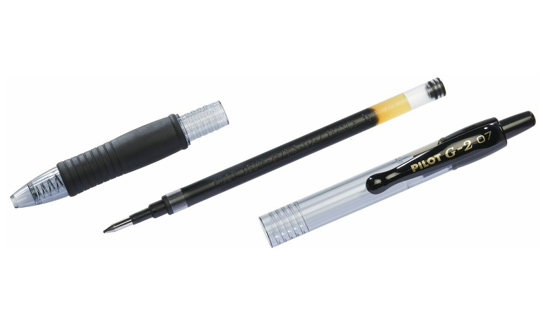 Pilot G2 07 Gel Ink Rollerball Pen BLG207 Black Pack of 2