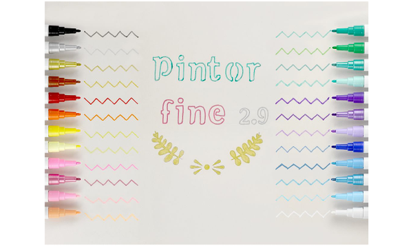 Pilot Pintor Marker Pen Bullet Tip Fine - Assorted Set of 14 - Gift Boxed