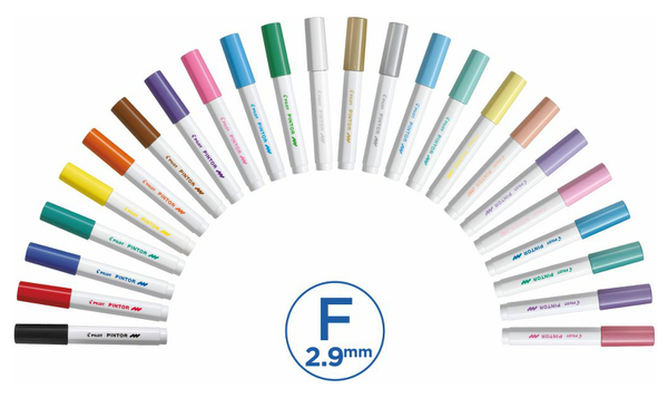 Pilot Pintor Marker Pen Bullet Tip Fine - Assorted Set of 14 - Gift Boxed