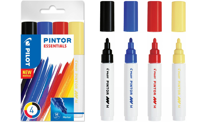 STABILO Free Acrylic Marker - T800 4-10mm Chisel Tip - 10 Colours