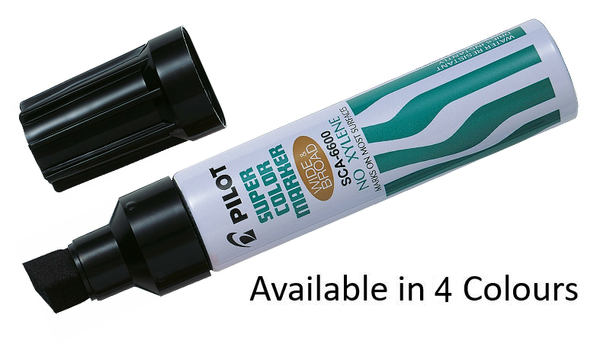 Pilot Super Color Marker Pen Jumbo Wide Broad SCA-6600