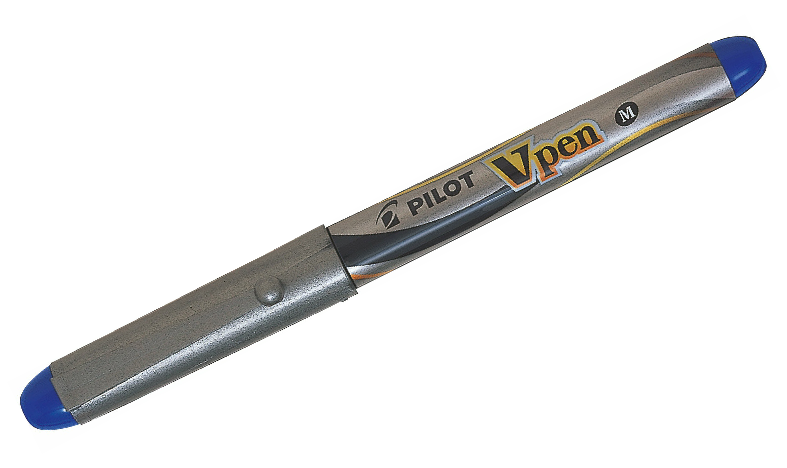 Penne Stilografiche PILOT V-Pen - Set Da 3 Usa E Getta Punta Media Blu - Foto 5